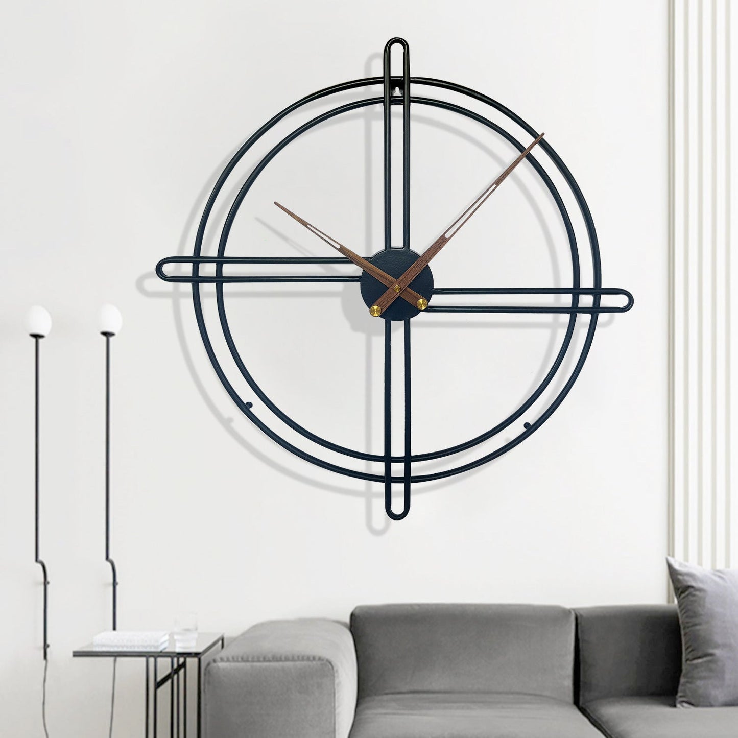 Nordic 23-Inch Decorative Wall Clock with Silent Movement