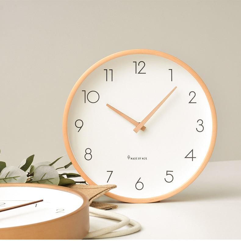 Nordic Minimalist Silent Wooden Wall Clock
