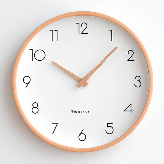 Nordic Minimalist Silent Wooden Wall Clock