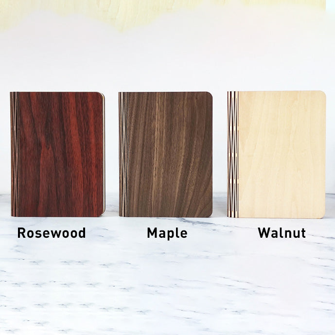 Wooden Book Lamp with USB Rechargeable Light and Color-Changing Options
