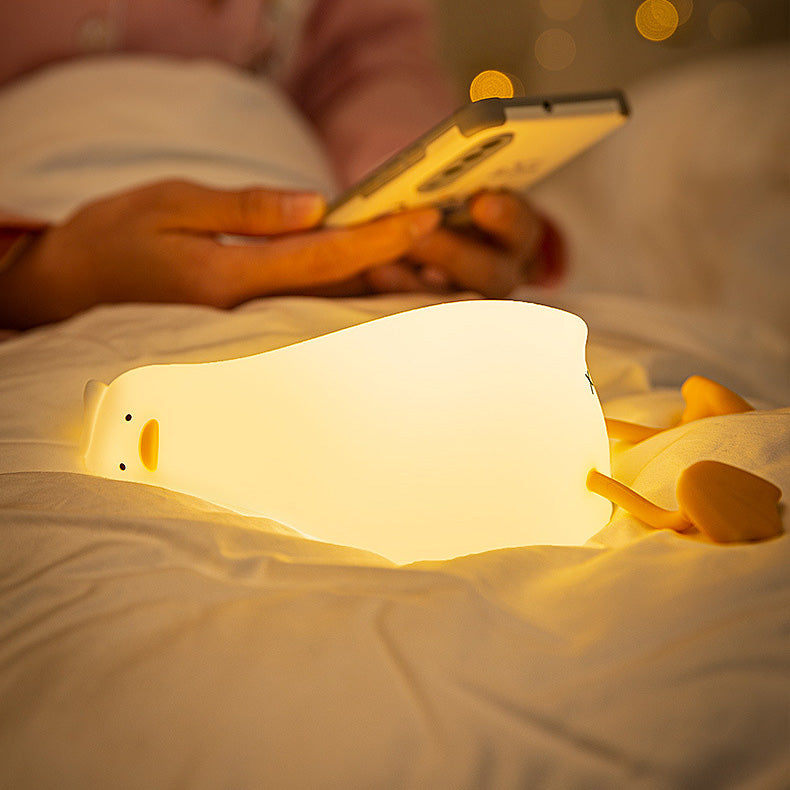 Duck Night Light with Soft Warm Glow, Rechargeable LED Design