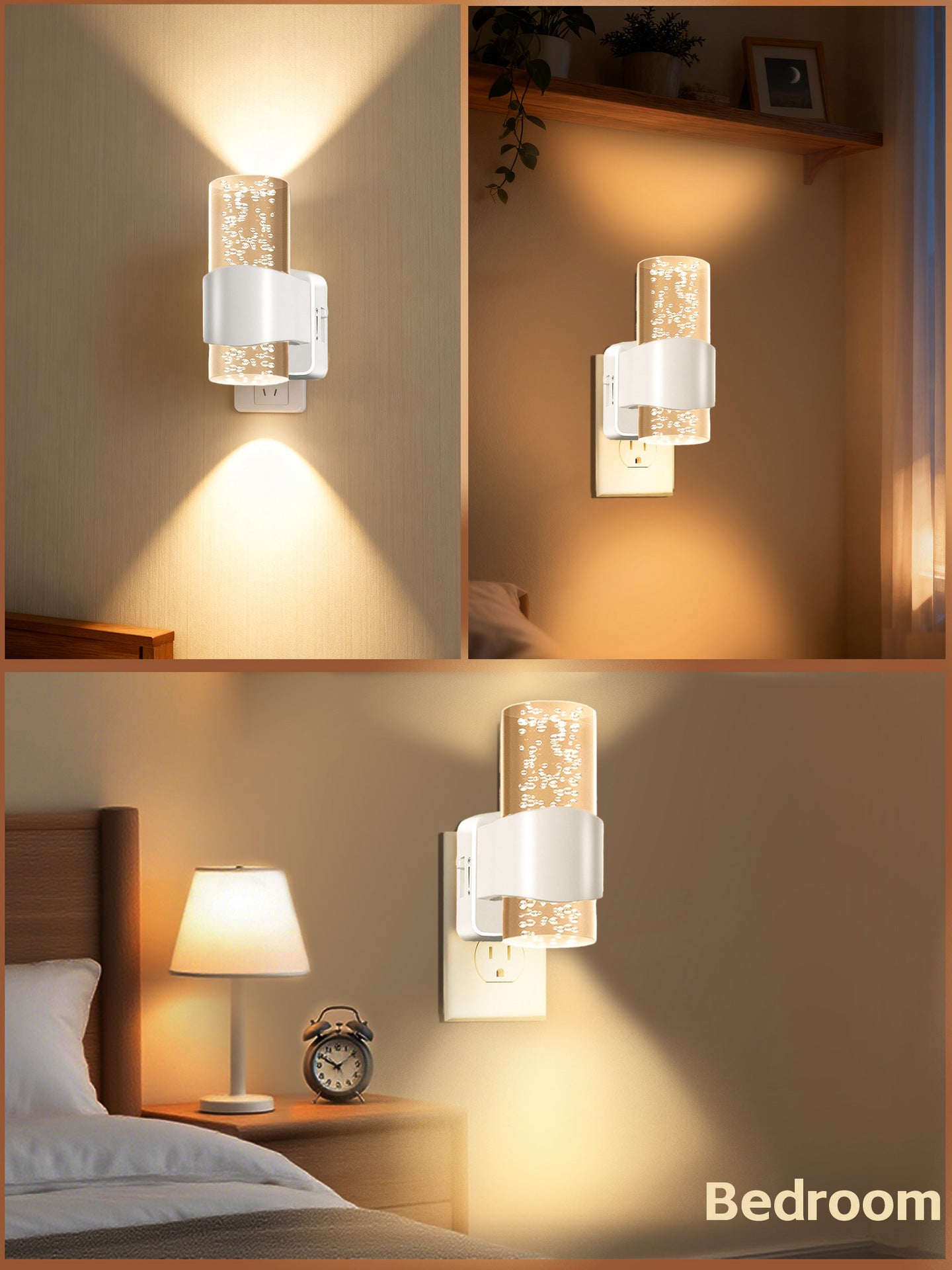 LED Motion Sensor Night Light with Stepless Dimming