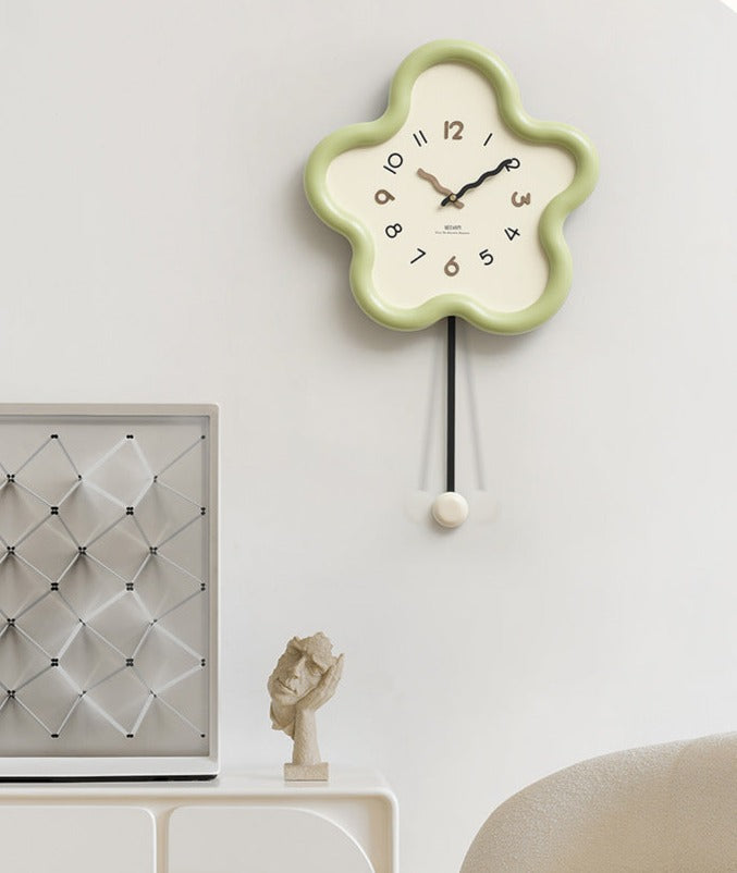 Silent Pendulum Wall Clock with Eco-Friendly Design