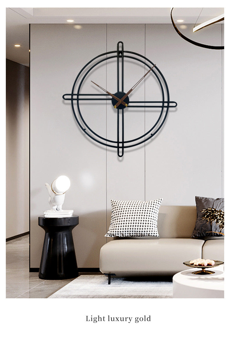 Nordic 23-Inch Decorative Wall Clock with Silent Movement