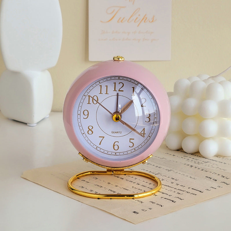 Vintage Round Analog Desk Clock