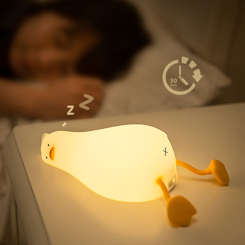 Duck Night Light with Soft Warm Glow, Rechargeable LED Design