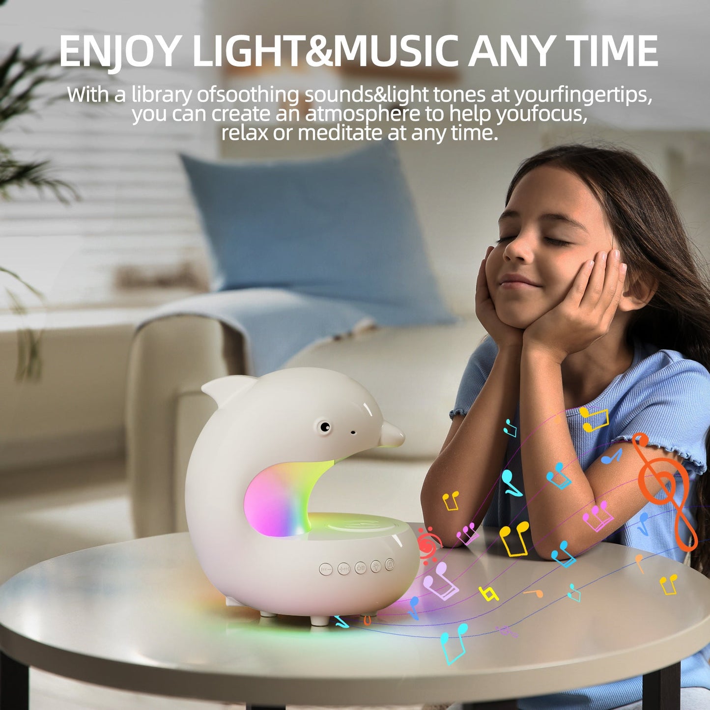 Wireless Charging Night Light with LED Glow