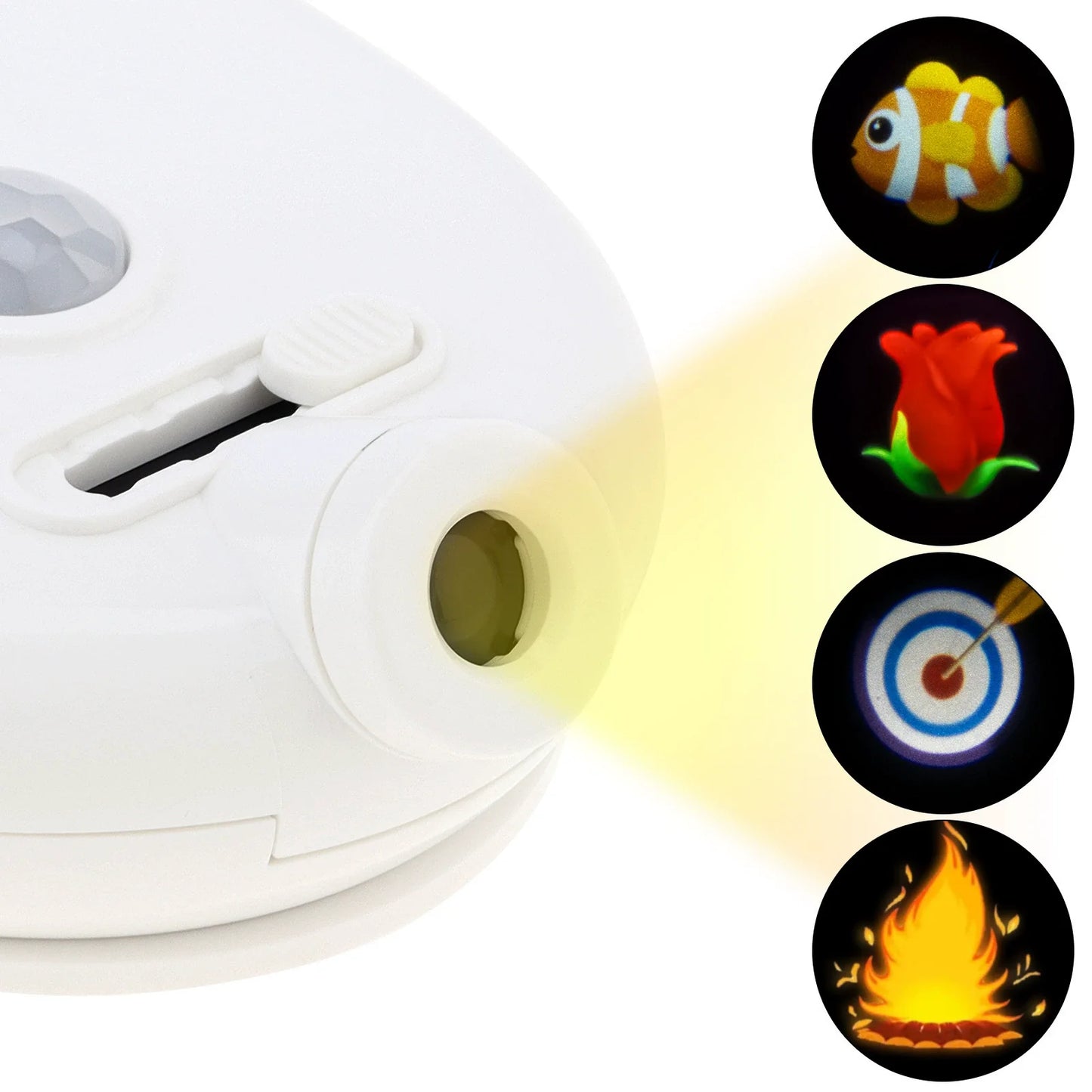 LED Motion Sensor Toilet Night Light with Creative Color Projection