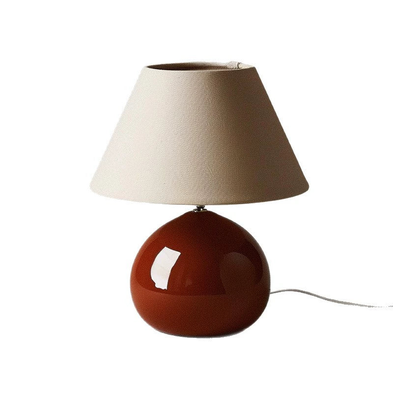 Vintage French Chestnut-Style Table Lamp