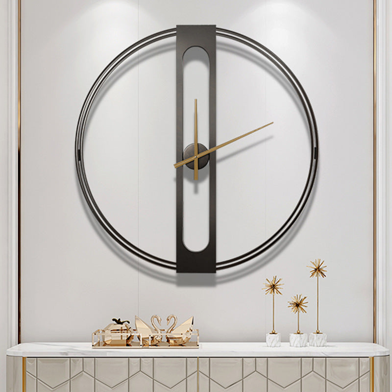 Nordic 20-Inch Silent Wall Clock in Iron