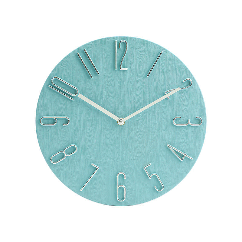 Minimalist MDF Wall Clock with Metal Hands