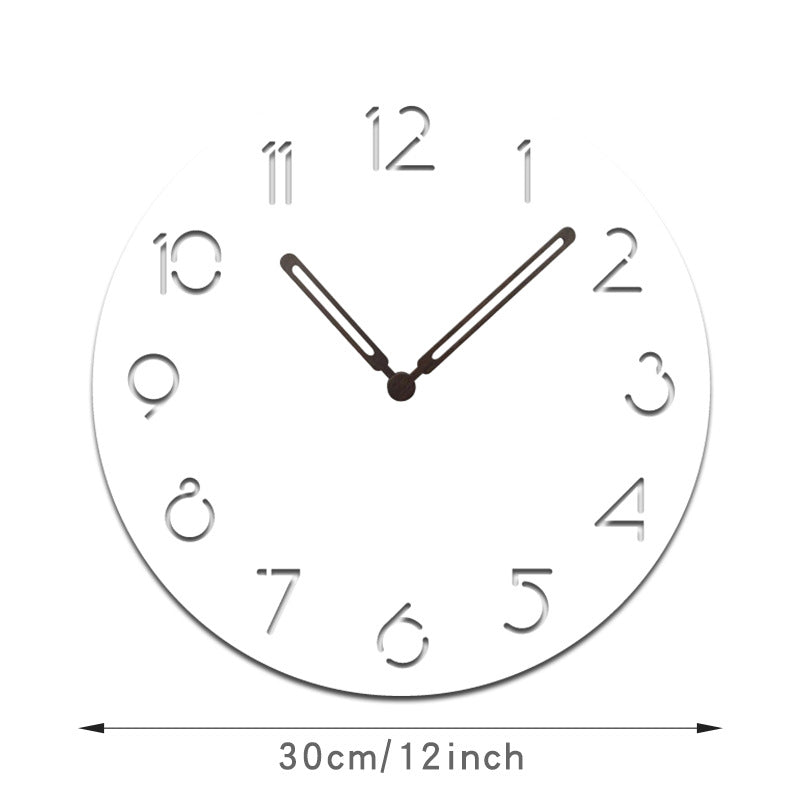 Silent LED Wall Clock with Scandinavian Design
