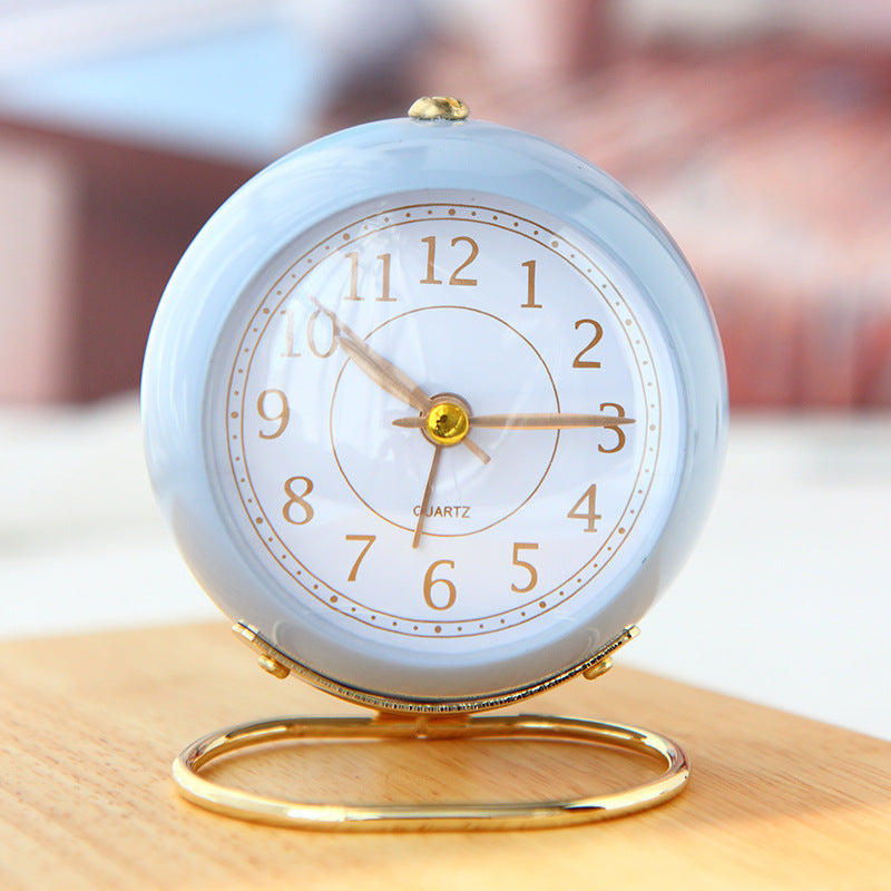 Vintage Round Analog Desk Clock