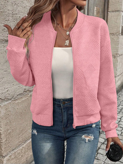 Shanie - Cozy Patterned Jacket