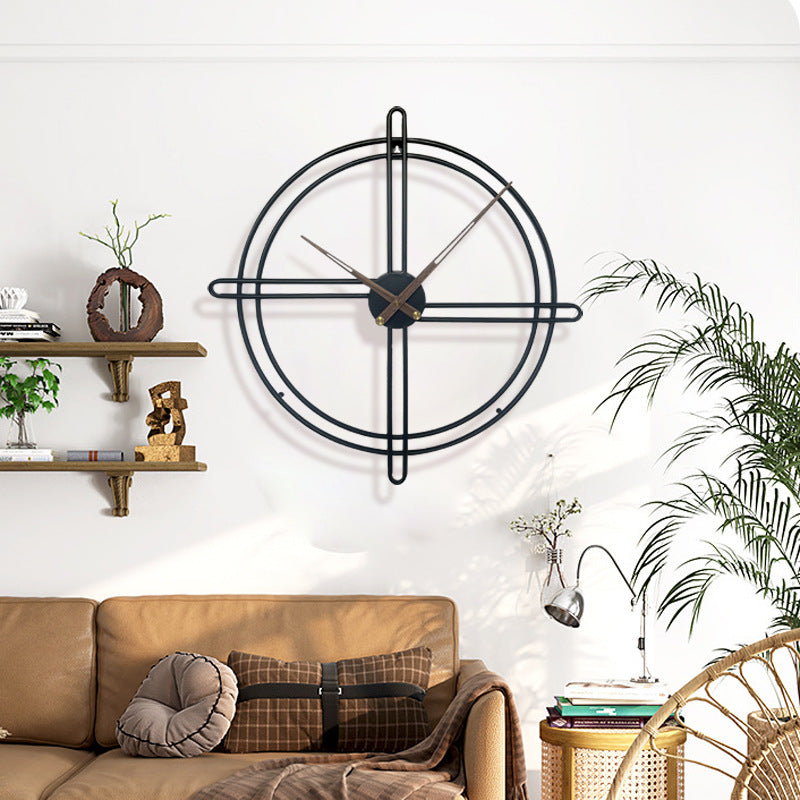 Nordic 23-Inch Decorative Wall Clock with Silent Movement