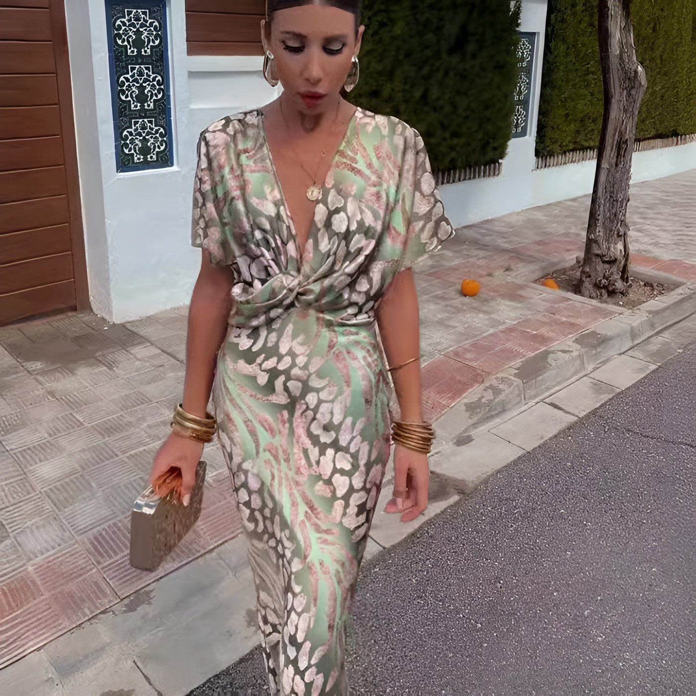 Cara - Classy Printed Dress