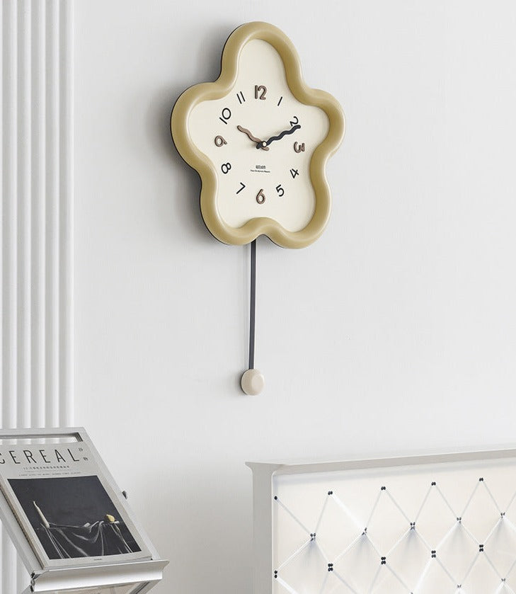 Silent Pendulum Wall Clock with Eco-Friendly Design
