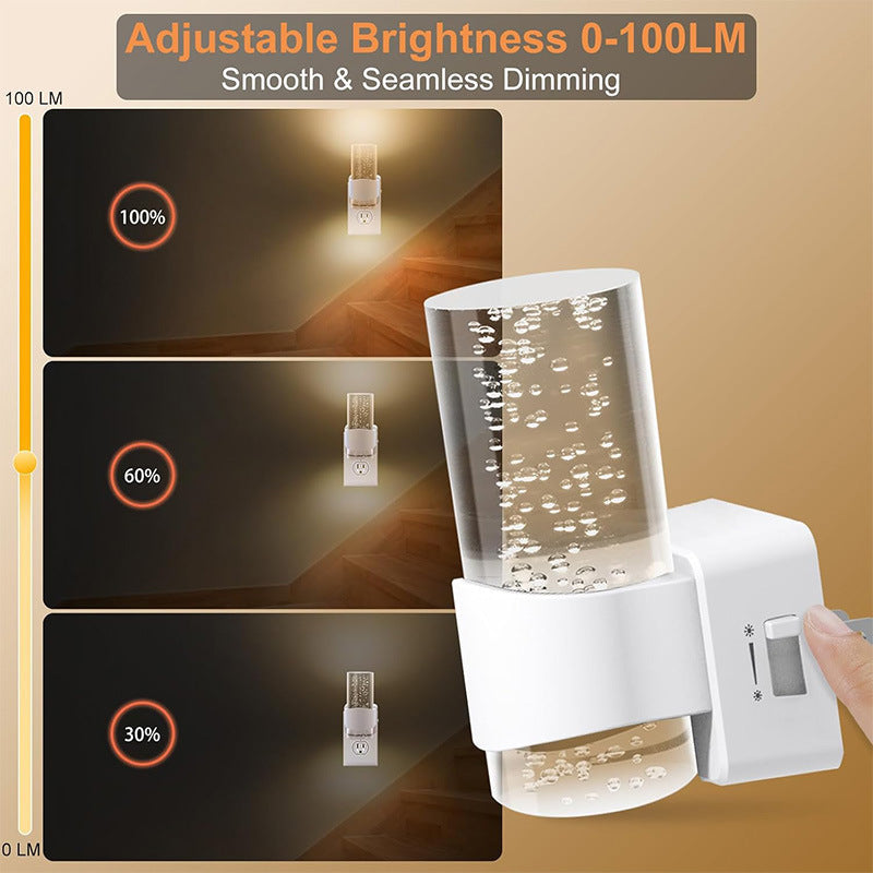 LED Motion Sensor Night Light with Stepless Dimming