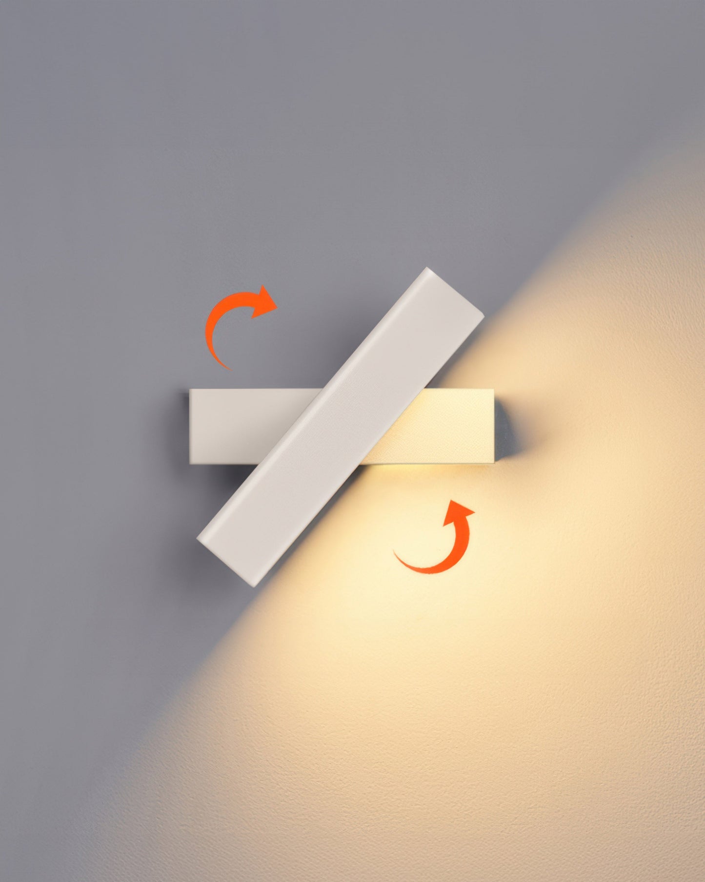 Rotatable Nordic Wood Grain Wall Lamp
