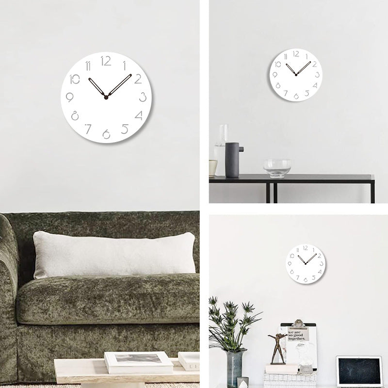 Silent LED Wall Clock with Scandinavian Design