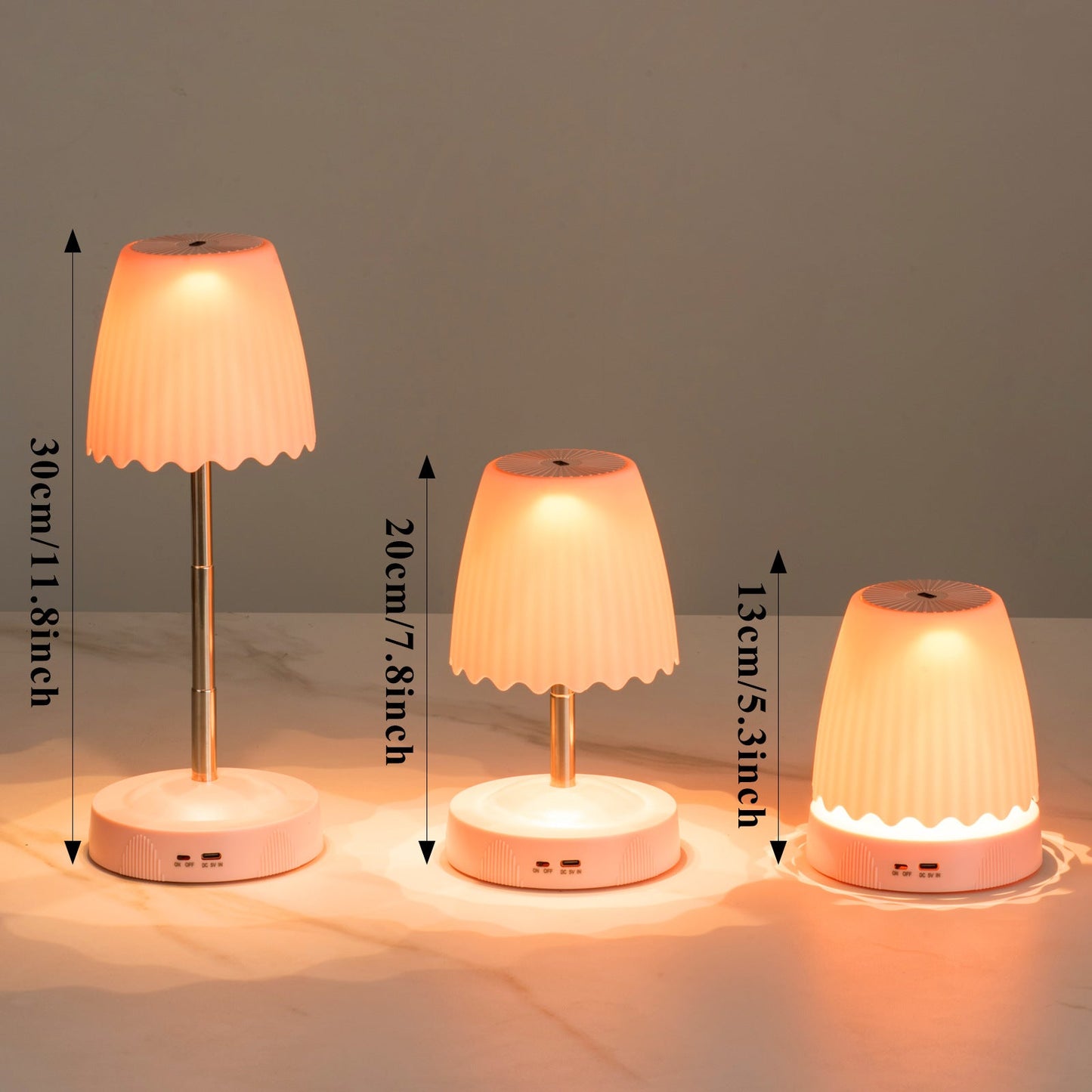 Wireless Charging LED Night Light - Modern Bedside Lamp