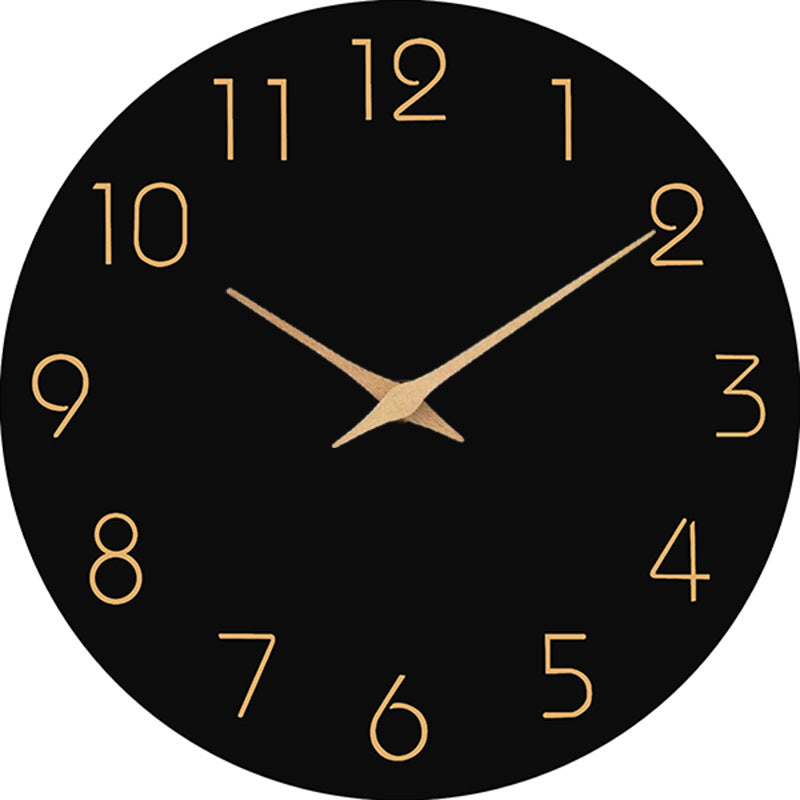 Colored Silent Wall Clock 12 Inch Modern Design