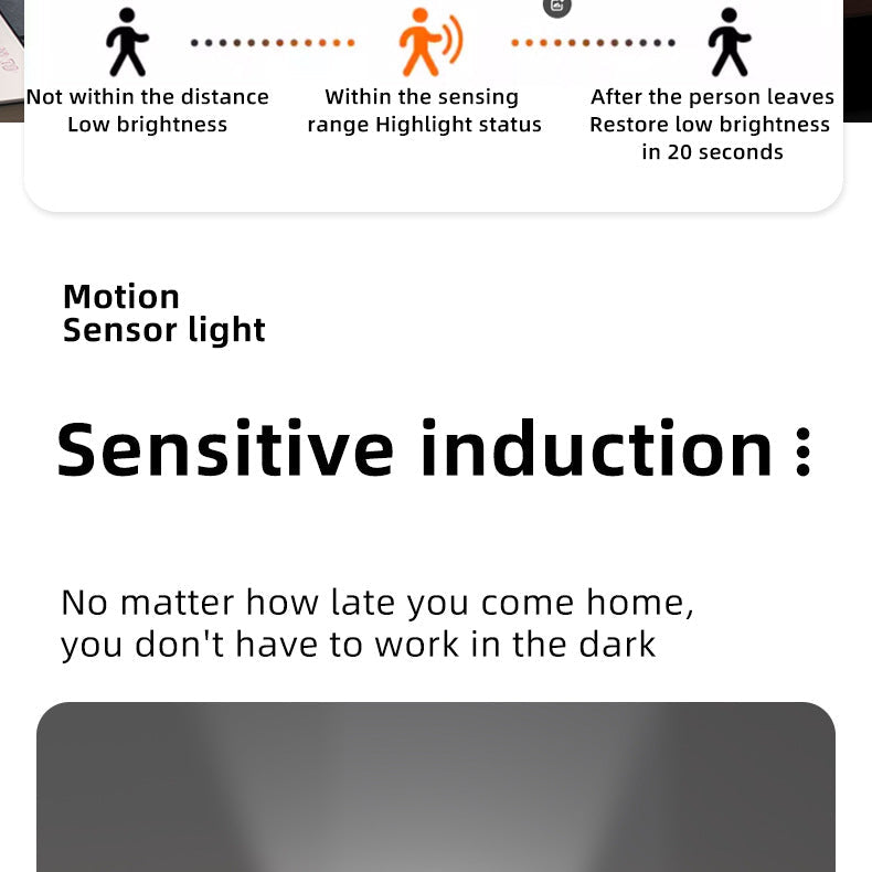 Rechargeable Motion Sensor Night Light and Portable Flashlight
