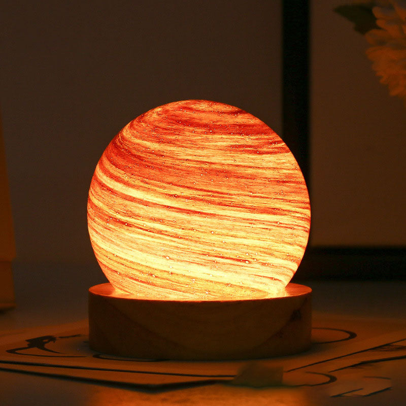 Captivating Planet Lamp with 12 Colorful Star Designs
