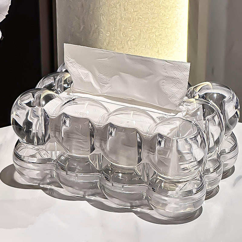 Artistic Acrylic Tissue Box with Modern Design