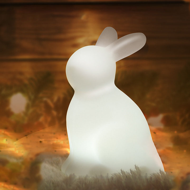Contemporary LED Rabbit Table Lamp in White