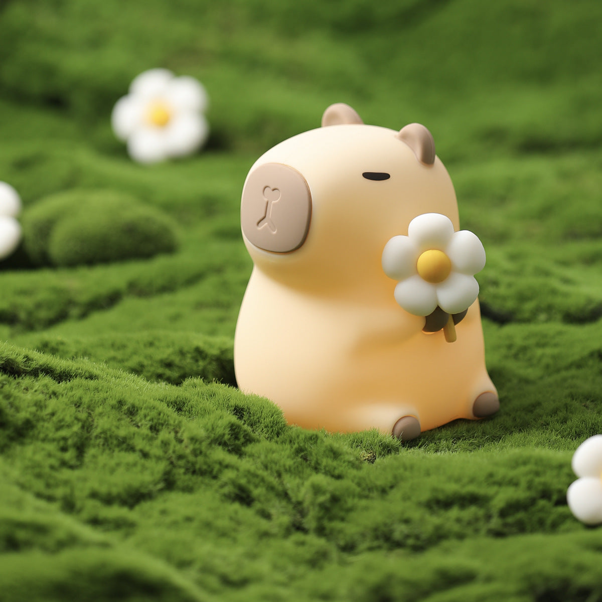 Adorable Capybara Night Light with Touch Control and Timer