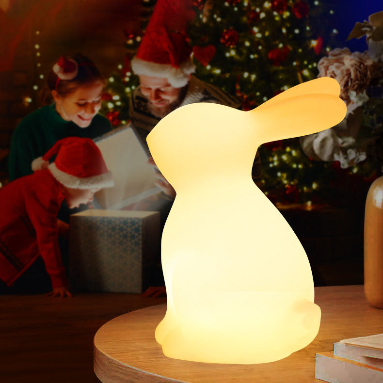 Contemporary LED Rabbit Table Lamp in White