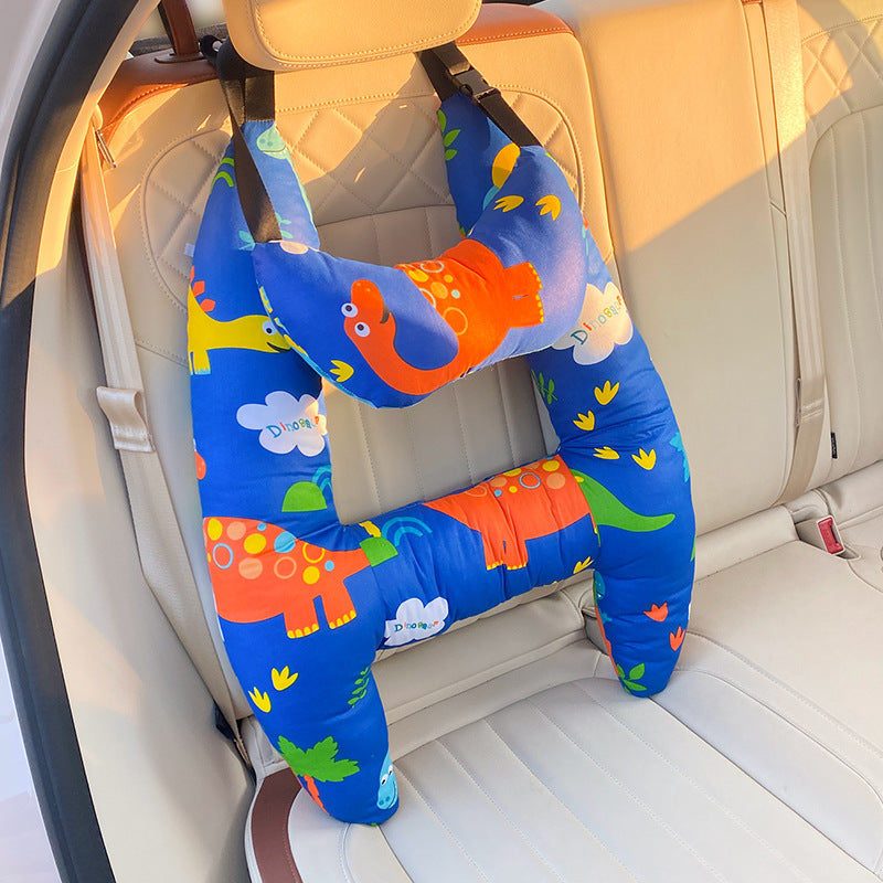 Children's Travel Pillow with Neck Support – Soft Cotton Blend, Fun Designs