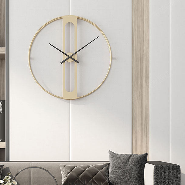 Nordic 20-Inch Silent Wall Clock in Iron