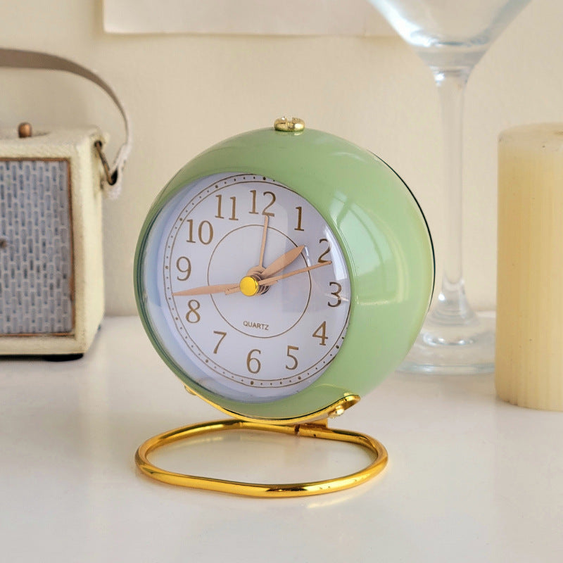 Vintage Round Analog Desk Clock