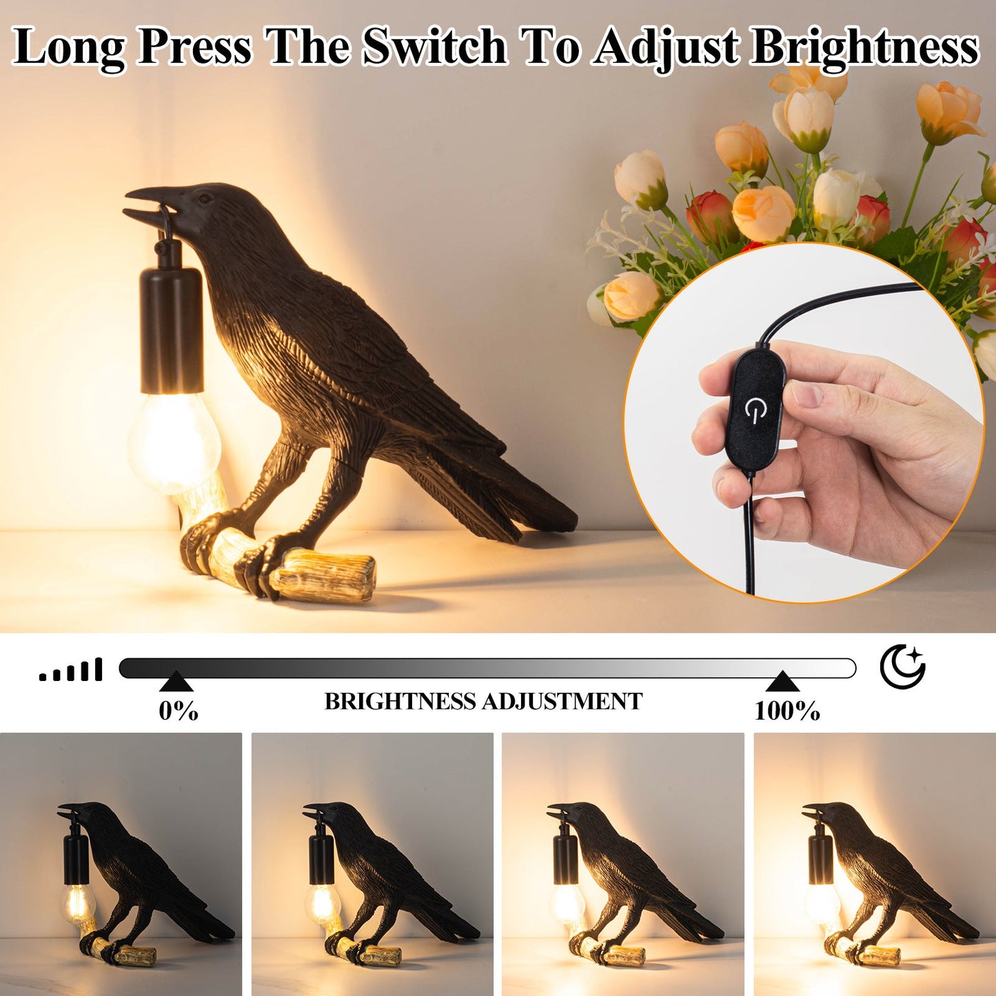 Creative Bird Table Lamp Mini Night Light