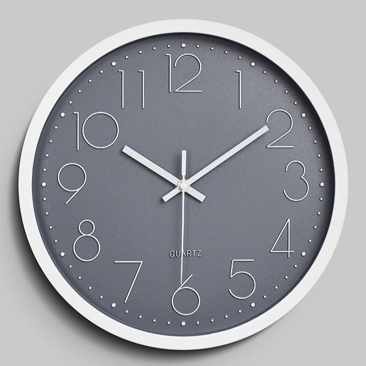 30 cm Silent 3D Wall Clock in Eco-Friendly ABS