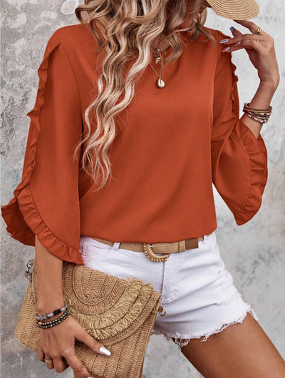 Zinnia - Vivid Ruffle Top