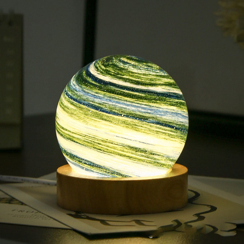 Captivating Planet Lamp with 12 Colorful Star Designs