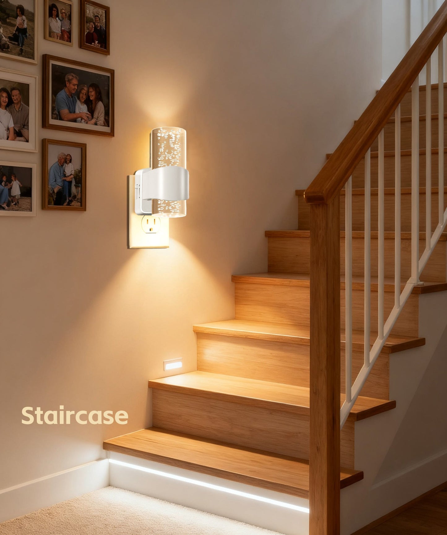 LED Motion Sensor Night Light with Stepless Dimming