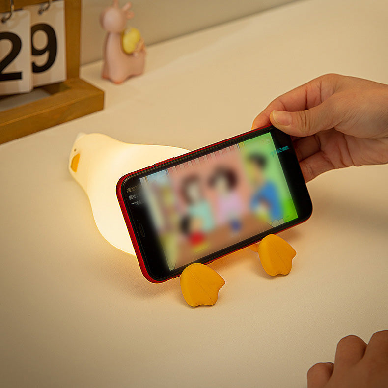 Duck Night Light with Soft Warm Glow, Rechargeable LED Design