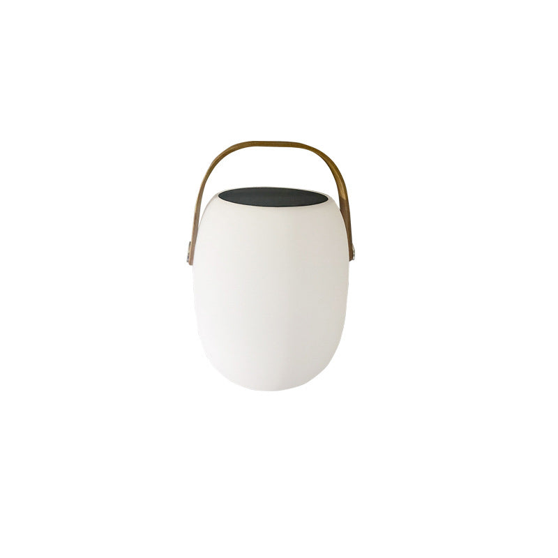Solar Rechargeable LED Lantern with Color-Changing Modes and Waterproof Design