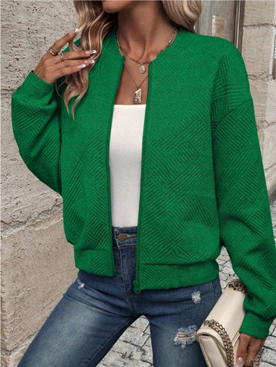 Shanie - Cozy Patterned Jacket