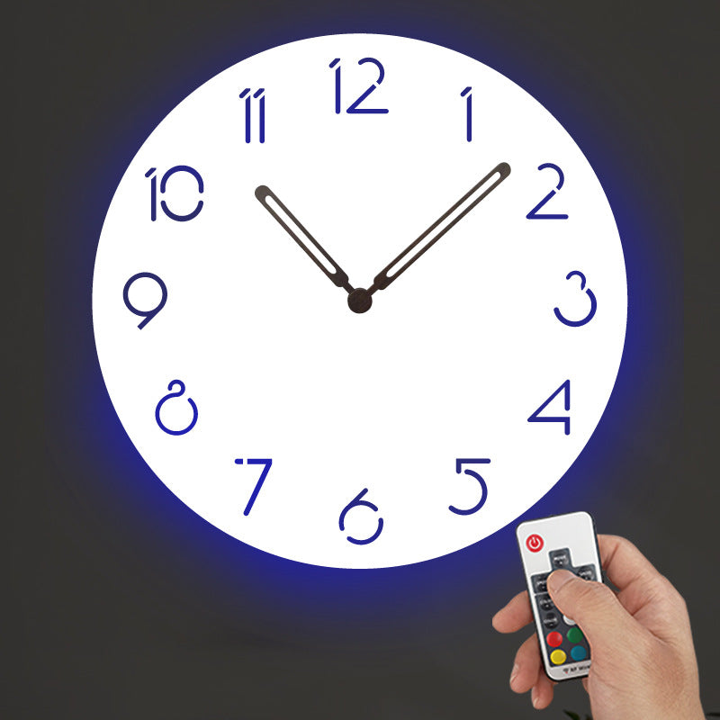 Silent LED Wall Clock with Scandinavian Design