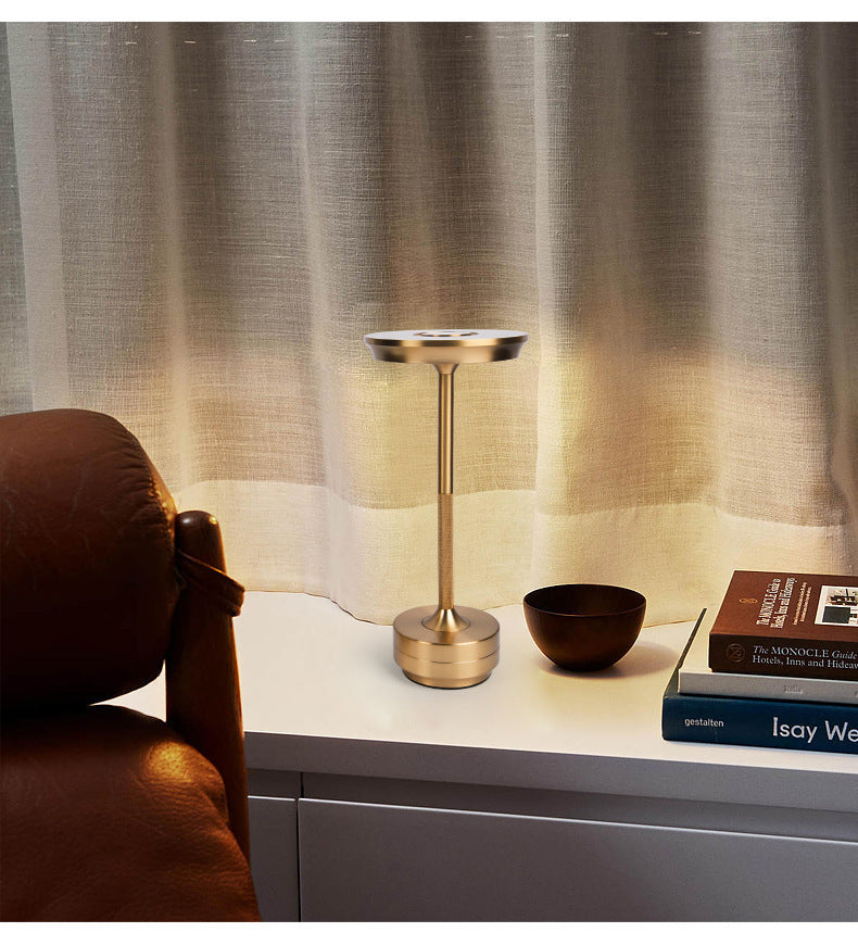 Chic LED Bar Table Lamp in Black, Gold, or Silver