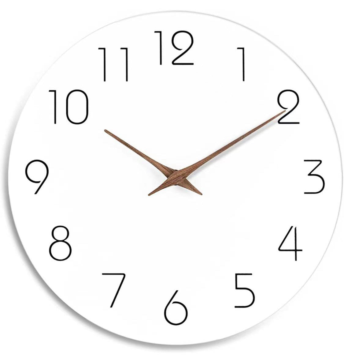 Colored Silent Wall Clock 12 Inch Modern Design