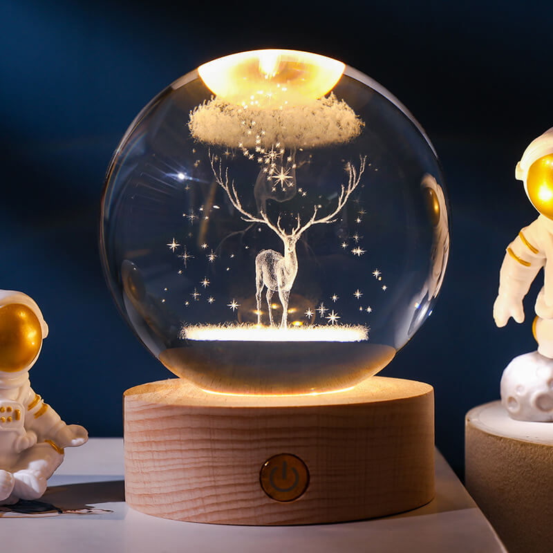 Crystal Ball USB Night Light Lamp