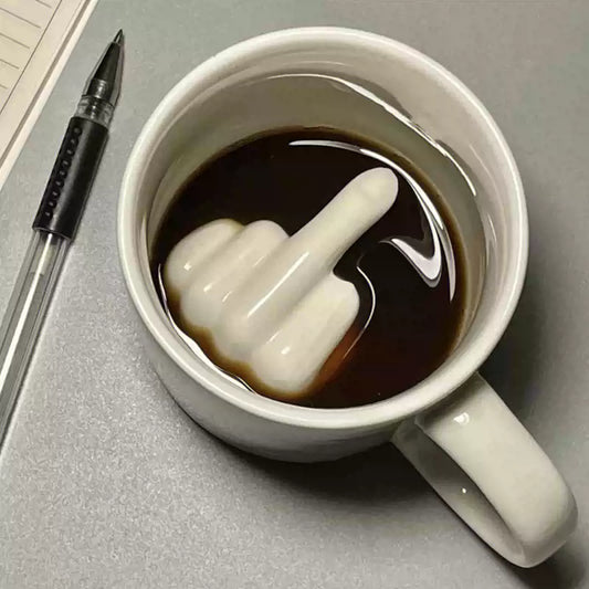 Funny Middle Finger Ceramic Coffee Mug