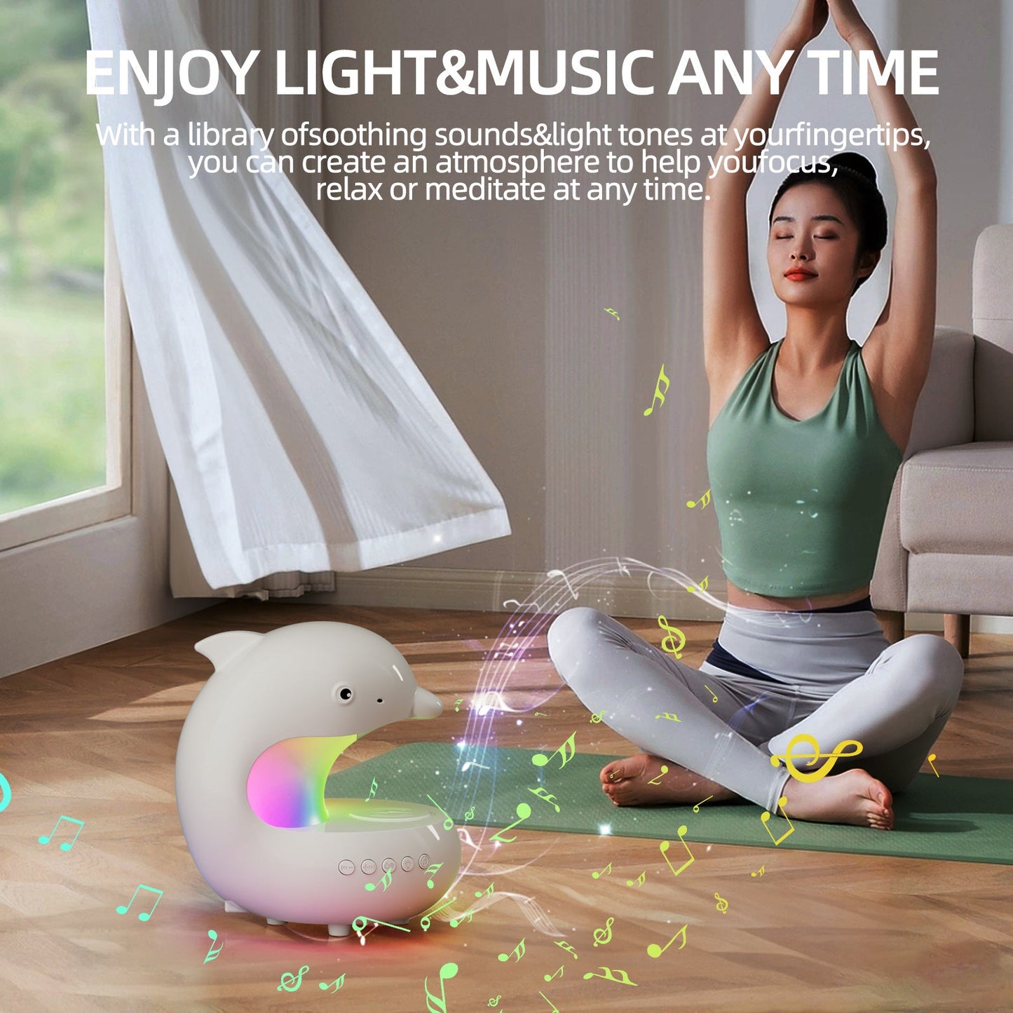 Wireless Charging Night Light with LED Glow