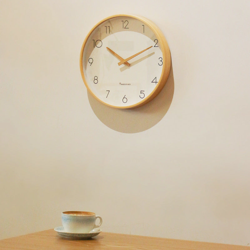 Nordic Minimalist Silent Wooden Wall Clock